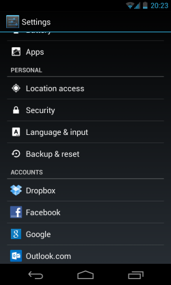 Android Settings